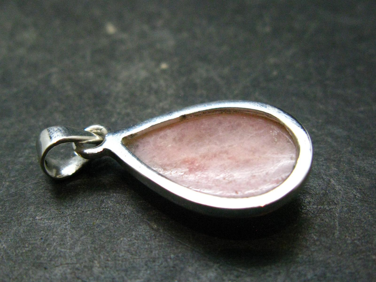 Pink Petalite Silver Pendant from Canada - 1.1" - 2.46 Grams