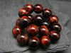 Bulls Eye (Red Tiger Eye) Genuine Bracelet ~ 7 Inches ~ 10mm Beads