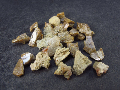 Rare Lot of 25 Monazite Crystals From Brazil - 9.1 Grams