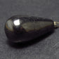 Genuine Drop Shape Black Shungite Pendant From Russia - 1.5"