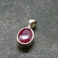 Ruby Crystal Silver Pendant from Africa - 0.5" - 0.68 Grams