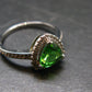 Helenite Gaia Stone Gem Sterling Silver Ring From Washington - Size 8 - 1.0 Carats
