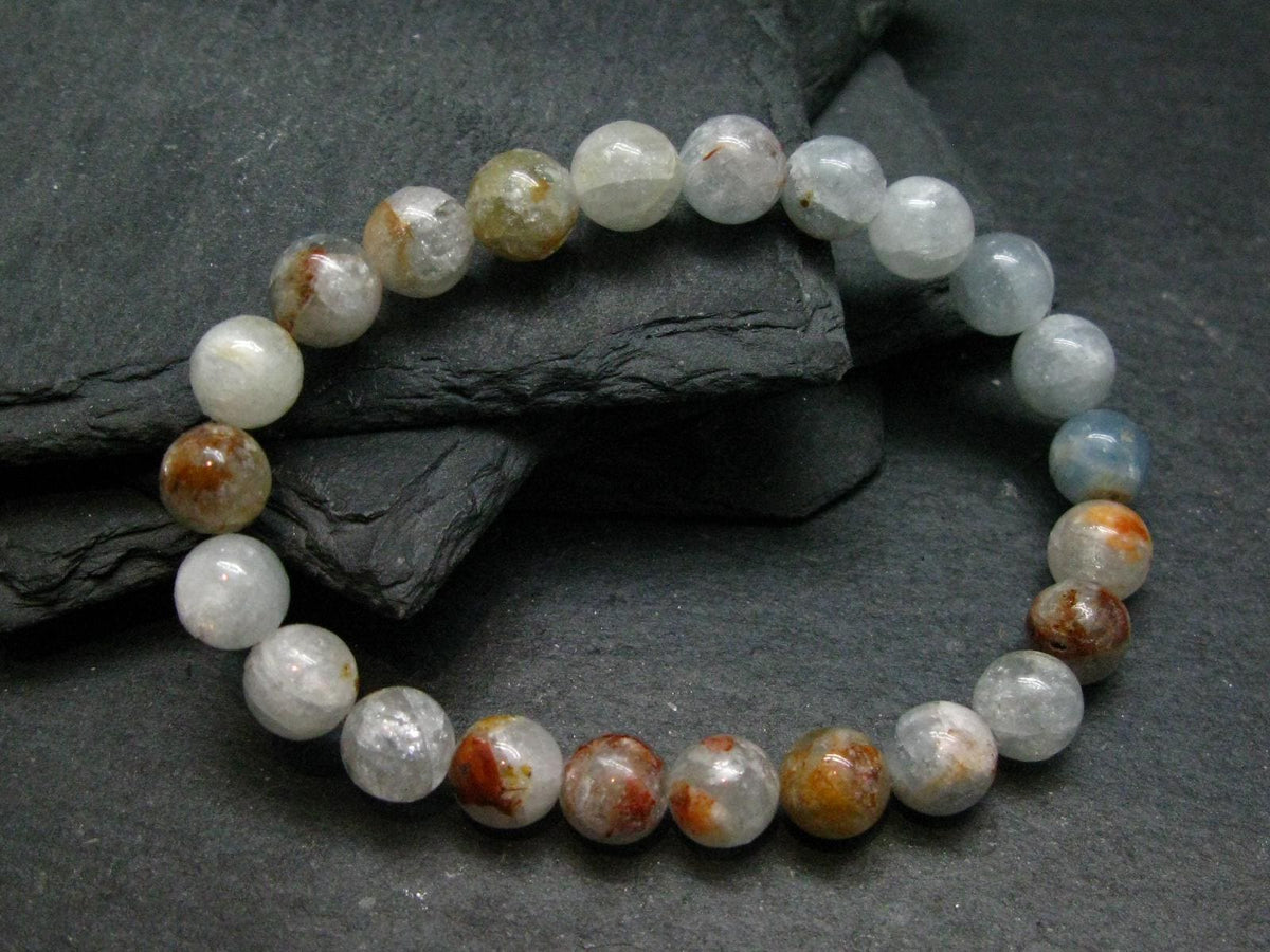 Genuine Celestite Celestine Bracelet ~ 7 Inches ~ 8mm Round Beads