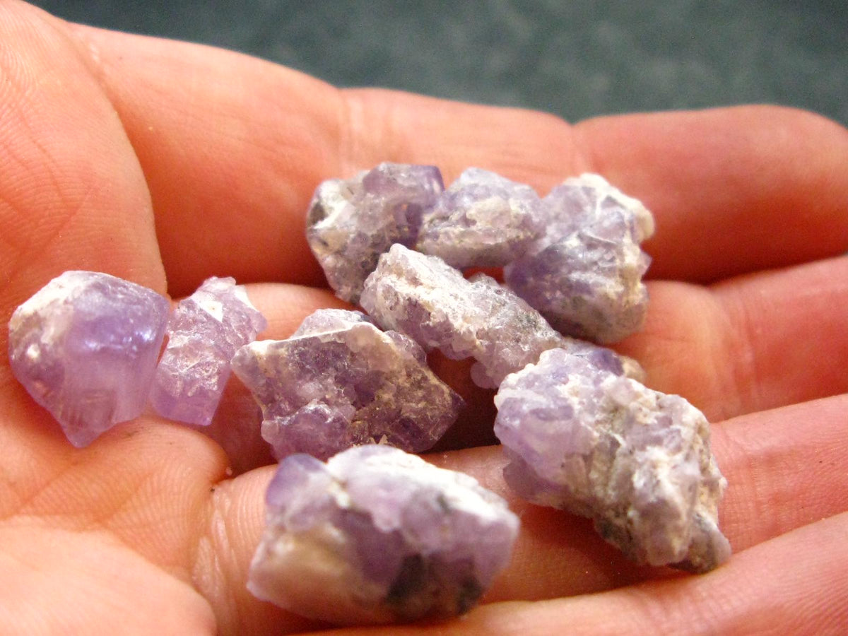 Lot of 10 Gem Purple Apatite Crystals From Pakistan