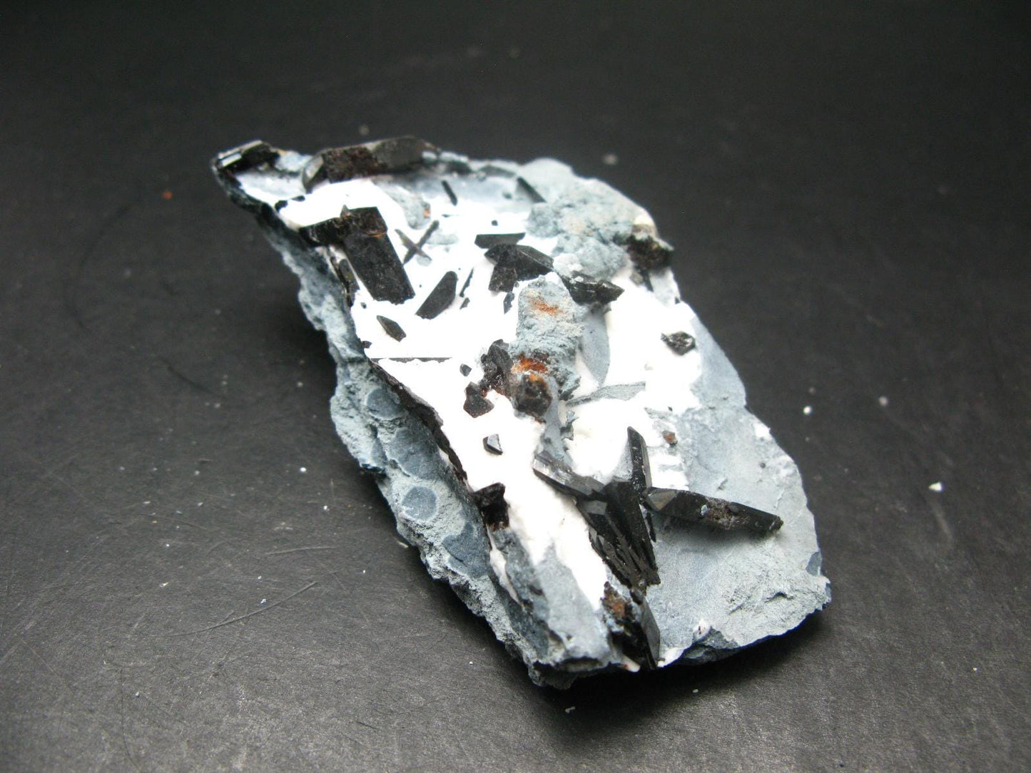 Neptunite on Natrolite Cluster From California - 3.8"