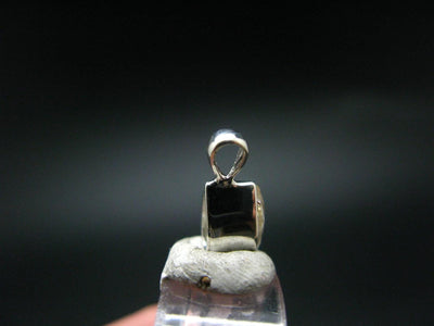 1.14 Carat Phenakite Phenacite Gem Sterling Silver Pendant from Nigeria - 0.5"