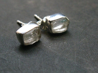 Euclase Stud Earrings Sterling Silver From Brazil - 1.69 Grams