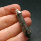 Tourmaline In Quartz Crystal Silver Pendant from Brazil- 1.9" - 4.49 Grams