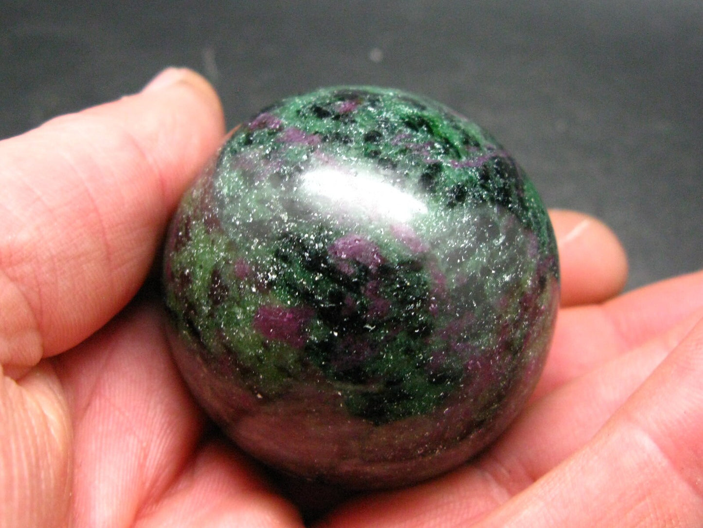 Ruby In Zoisite Sphere from India - 1.8" - 160.5 Grams