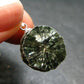 Nice Polished Seraphinite Clinochlore Stalactite Silver Pendant From Russia - 1.0" - 4.84 Grams