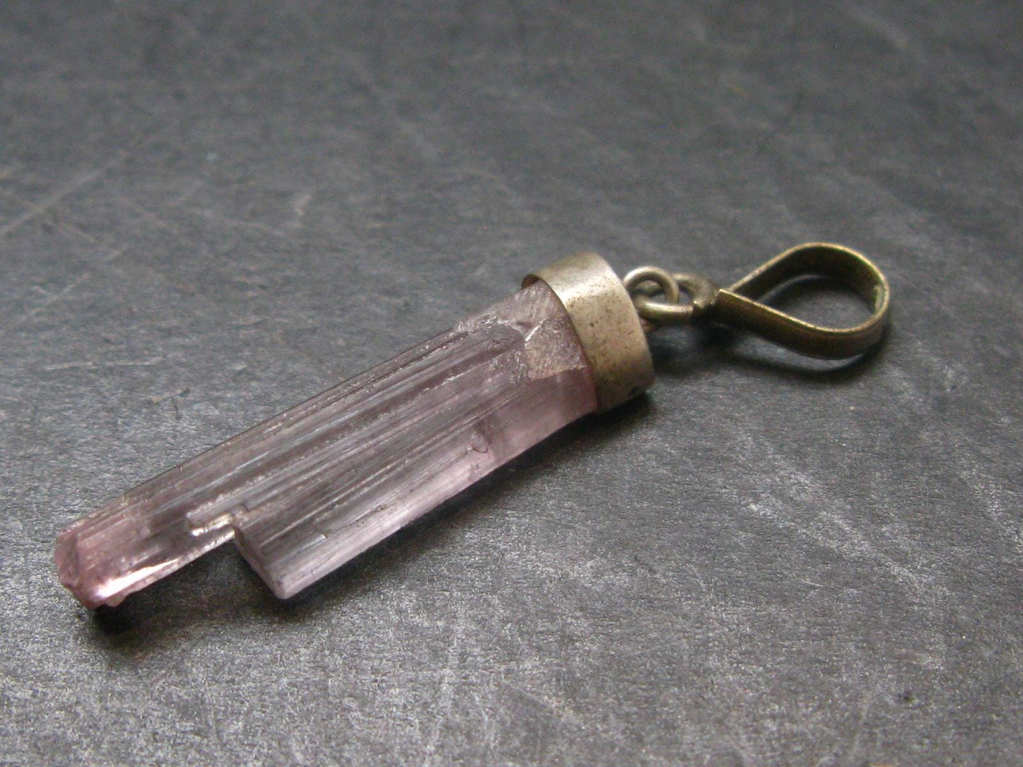 Pink Tourmaline Crystal Pendant - 1.5" - 2.0 Grams