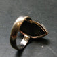 Unpolished Elite Shungite Silver Ring from Russia - Size 6 - 4.52 Grams