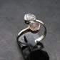 Gray Herderite Silver Ring from Africa - Size 7 - 1.94 Grams