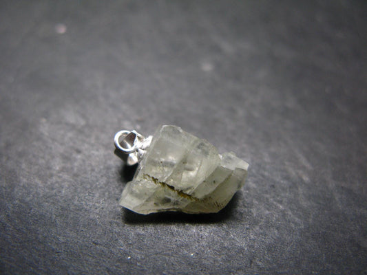 Phenakite Phenacite Crystal Silver Pendant From Russia - 0.7" - 1.72 Grams