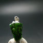 Green Chrome Diopside 925 Silver Pendant from Russia - 0.7" - 1.64 Grams