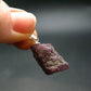 Rare Ruby Crystal Silver Pendant from India - 2.9"