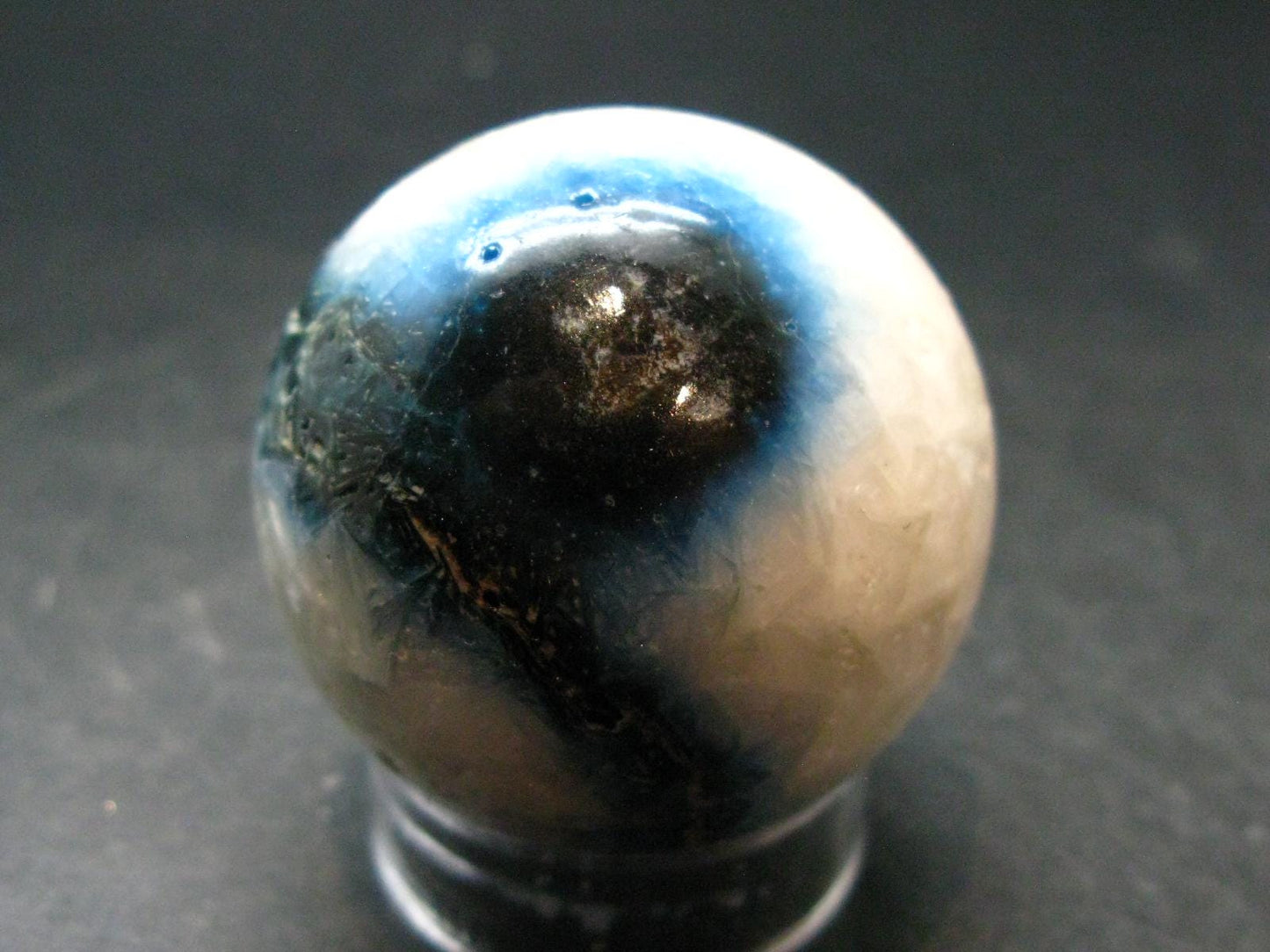Blue Ice Glacierite Sphere from Indonesia - 1.6" - 121.60 Grams