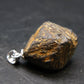 Magnetite Crystal Silver Pendant From Bolivia - 0.9" - 7.69 Grams