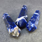 Lot of 3 Natural Sodalite Pencil Point Pendants from Brazil