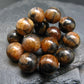 Andalusite Chiastolite Genuine Bracelet ~ 7 Inches ~ 14mm Round Beads