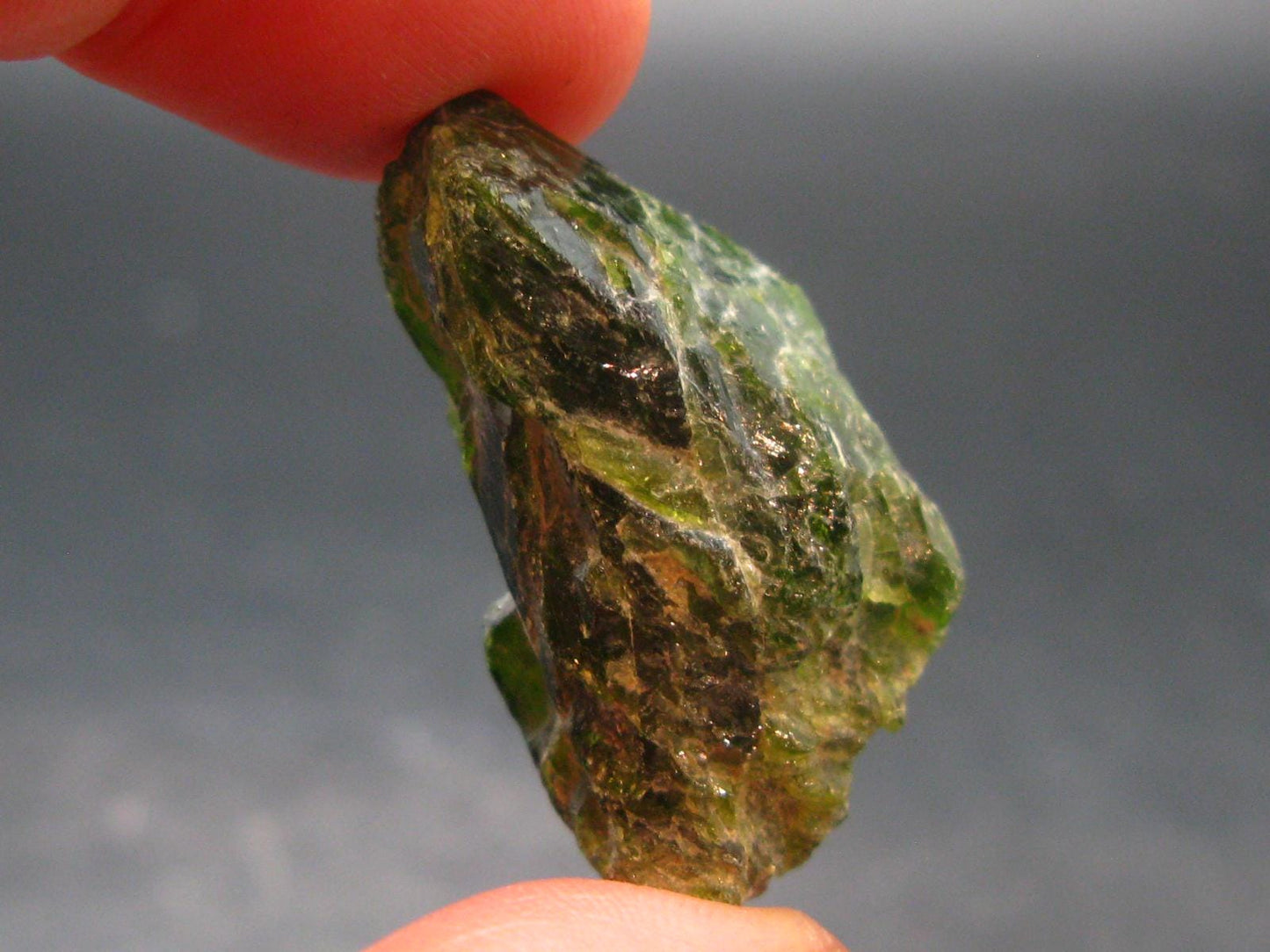 Gemmy Raw Natural Intense Forest Green Chrome Diopside Raw Piecet from Russia - 1.2"