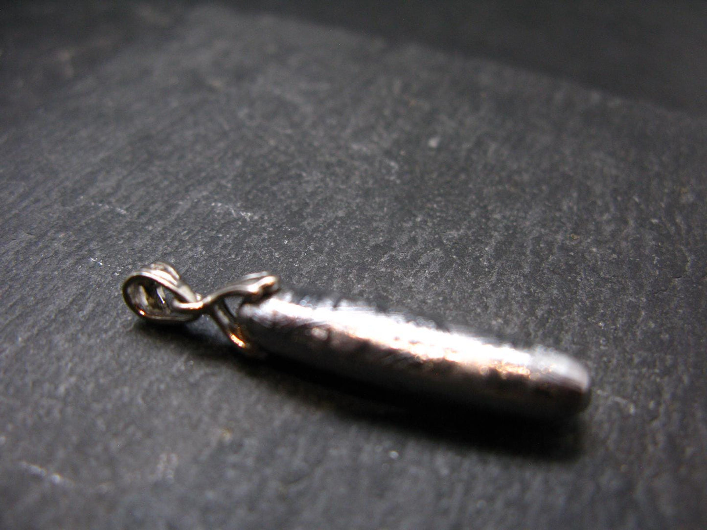Muonionalusta Meteorite Silver Pendant from Sweden - 1.5" - 5.0 Grams