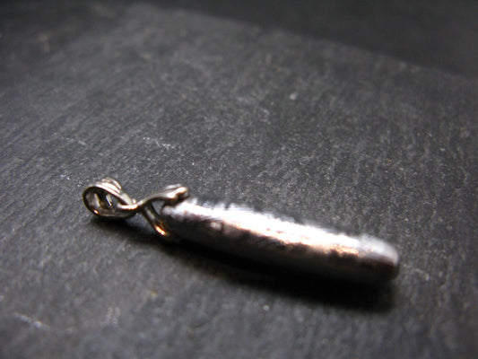Muonionalusta Meteorite Silver Pendant from Sweden - 1.5" - 5.0 Grams