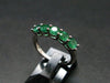 Emerald Crystal Silver Ring from Colombia - 1.25 Carats - Size 6