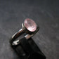 Pink Beryl!! Amazing Natural Faceted Morganite Silver Ring From Brazil - Size 8 - 2.72 Grams