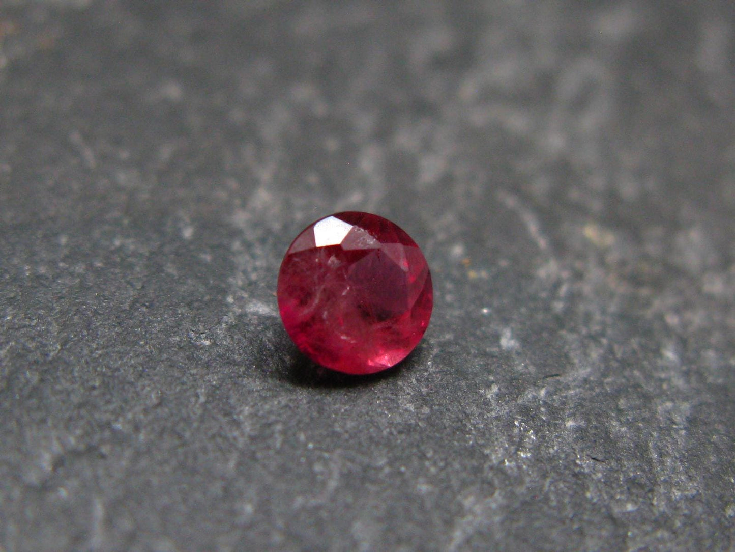 Beautiful Rare Gem Bixbite Red Beryl Emerald Cut Stone From Utah USA - 0.23 Carats - 4.0x4.0mm