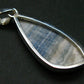 Rare Blue Scheelite Silver Pendant From Turkey - 1.8" - 6.94 Grams