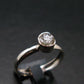 Green Herderite Silver Ring From Brazil - 1.68 Grams - Size 7