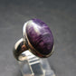 Very Rare Kammererite Chrome Clinochlore Silver Ring from Turkey - Size 8
