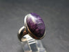 Very Rare Kammererite Chrome Clinochlore Silver Ring from Turkey - Size 8