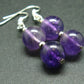 Natural Rich Purple Color Amethyst Beads Dangle Shepherd Hook Earrings from Brazil