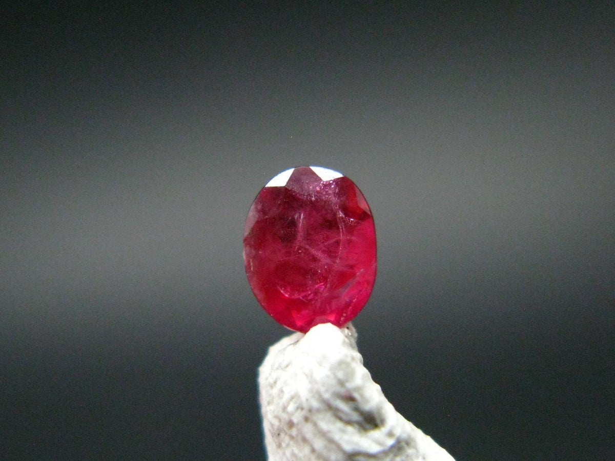 Beautiful Rare Gem Bixbite Red Beryl Emerald Cut Stone From Utah USA - 0.19 Carats - 4.0x3.2mm