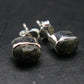 Alexandrite Stud Earrings Sterling Silver From Zimbabwe - 1.61 Grams