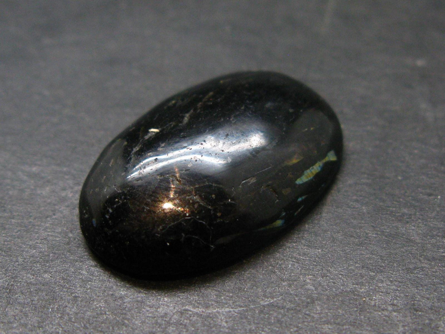Rare Nuumite Nuummite Cabochon From Greenland - 0.9" - 4.94 Grams