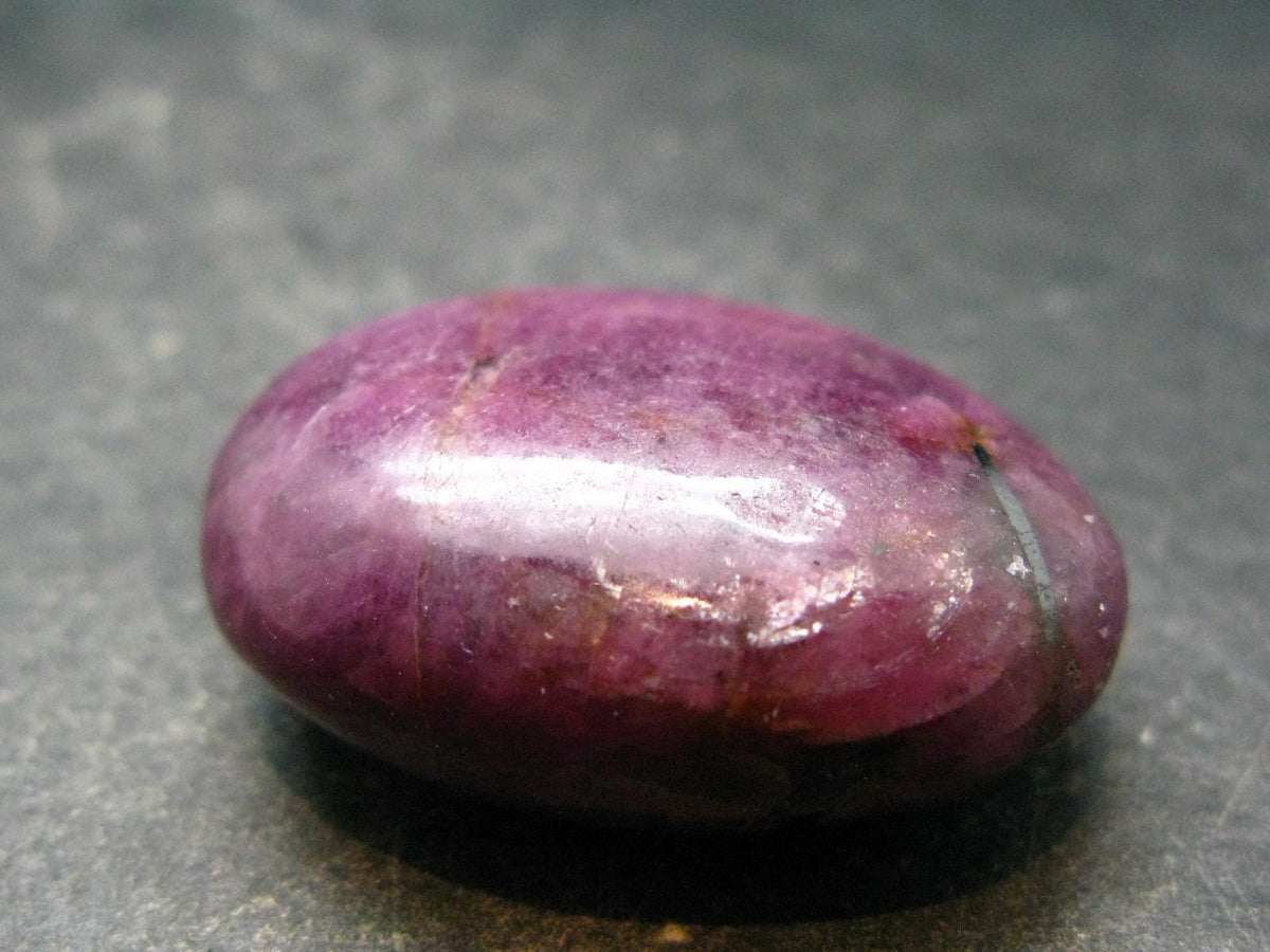 Tumbled Genuine Ruby Corundum from India - 1.3" - 24.11 Grams