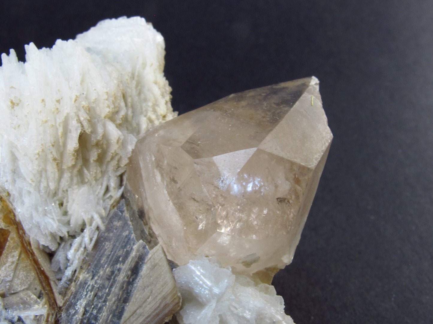 Rare Topaz and Apatite Cluster From Pakistan - 2.7"