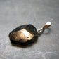 Black Tourmaline Schorl Silver Pendant From Brazil - 1.3"