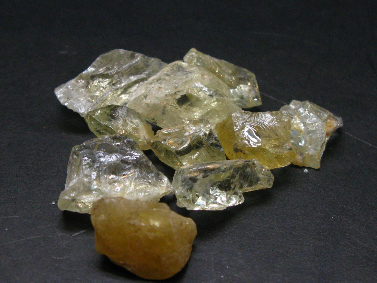 Lot of 10 Gem Heliodor Golden Beryl Crystals From Brazil - 129.80 Carats