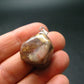 Rare Tumbled Brownish Pink Bustamite Silver Pendant with Attractive Pattern From South Africa - 1.0" - 7.23 Grams