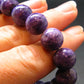 Charoite Genuine Bracelet - 25.84 Grams - 10mm Round Beads - 7 inches