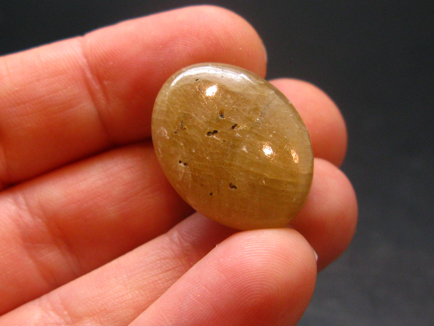 Tumbled Polished Gem Yellow Sapphire Corundum Crystal From Sri Lanka - 0.8" - 36.60 Carats