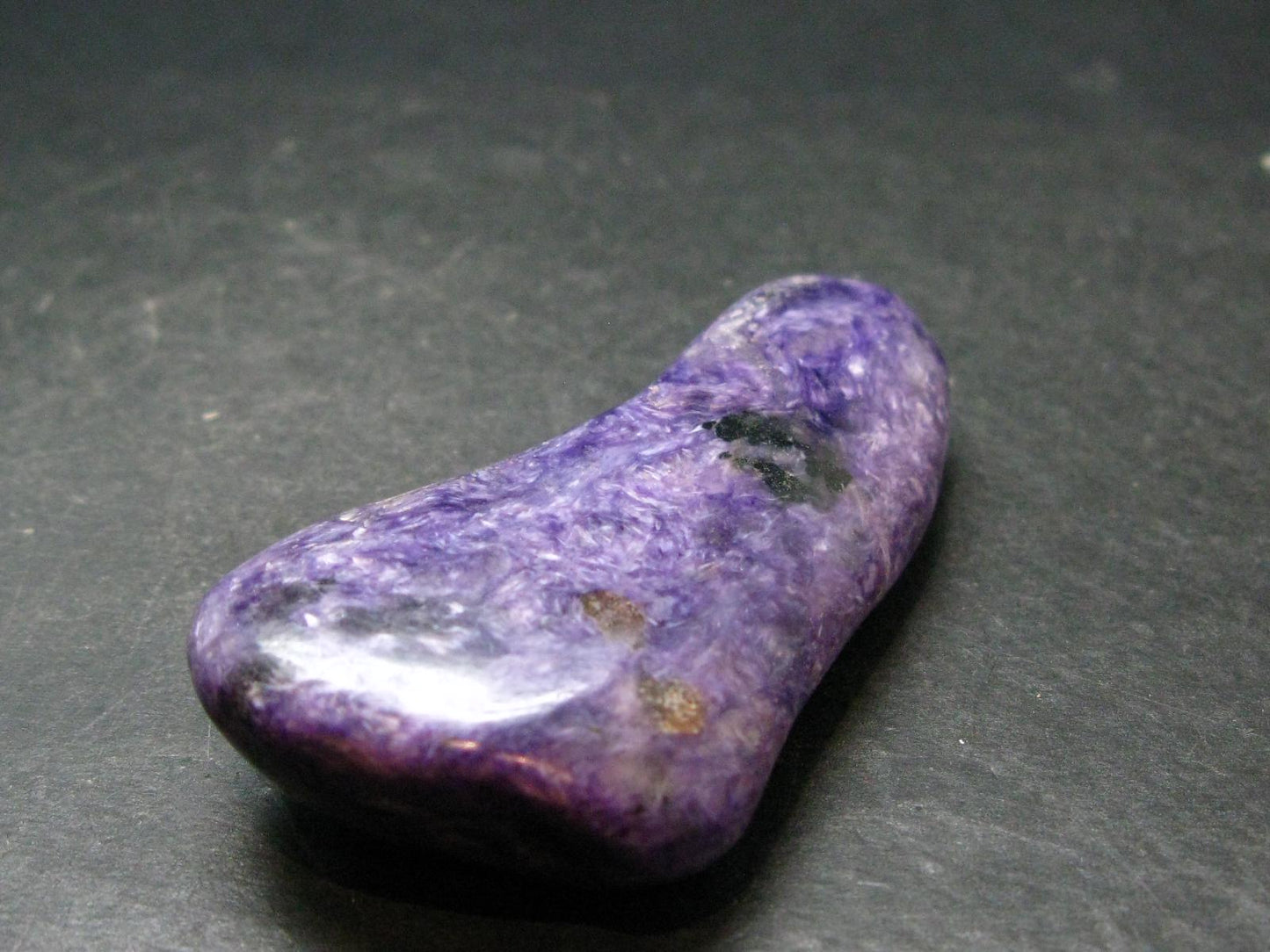 Large Nice Charoite Tumbled Stone from Russia - 52.81 Grams - 2.6"
