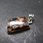 Zincite Franklinite Willemite Silver Pendant From USA - 1.3" - 6.38 Grams