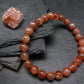 Sunstone Genuine Bracelet ~ 7 Inches ~ 8mm Round Beads