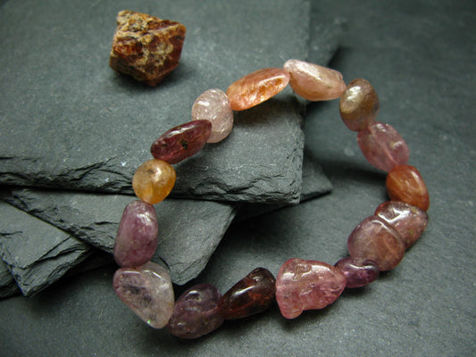 Spinel Genuine Bracelet ~ 6 Inches ~ 12mm Tumbled Beads