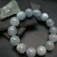 Aquamarine Genuine Bracelet ~ 8 Inches ~ 17mm Round Beads